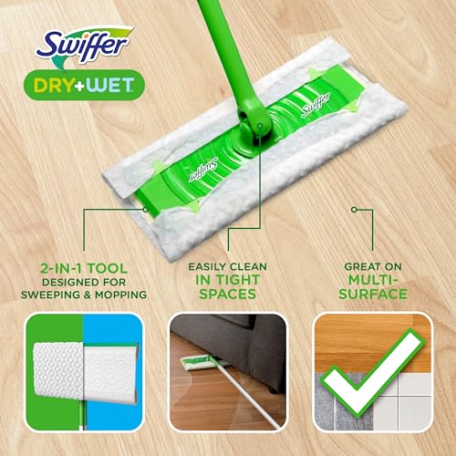 Swiffer Sweeper 2-in-1 Mops Starter Kit, 20 Piece
