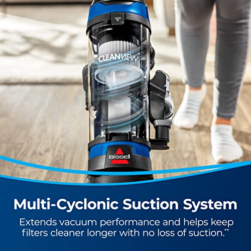 BISSELL CleanView Upright Bagless Vacuum Cleaner, Black/Cobalt Blue