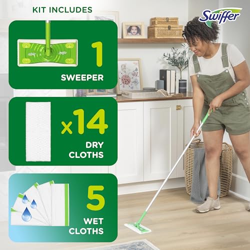 Swiffer Sweeper 2-in-1 Mops Starter Kit, 20 Piece