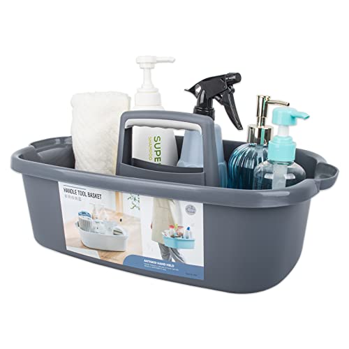 JiatuA Large Portable Shower Caddy Organizer - Dark Gray