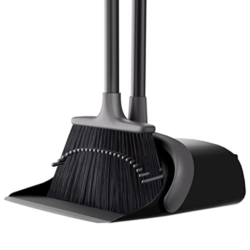 52" Long Handle Standing Dustpan & Broom Set