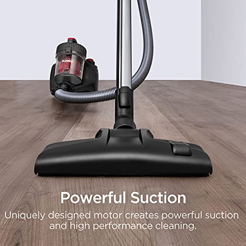 EUREKA Lightweight Canister Vacuum for Carpets and Hard Floors