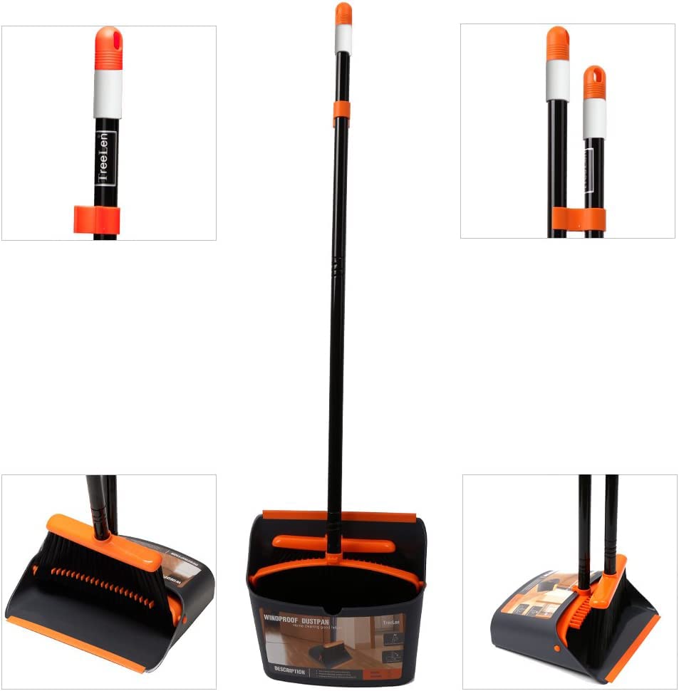TreeLen Broom and Dustpan Set for Home Living