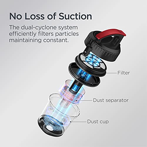 EUREKA Lightweight Canister Vacuum for Carpets and Hard Floors