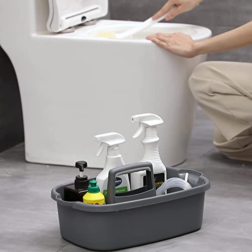 JiatuA Large Portable Shower Caddy Organizer - Dark Gray
