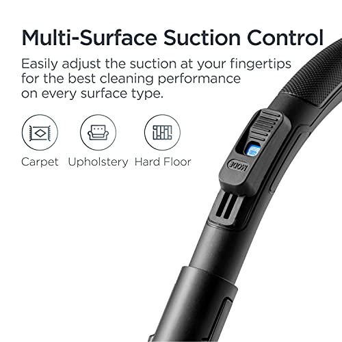 EUREKA Lightweight Canister Vacuum for Carpets and Hard Floors