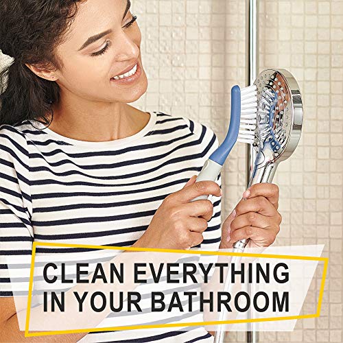 Trazon 3-Piece Scrub Brush Set - Blue, Multi-Purpose
