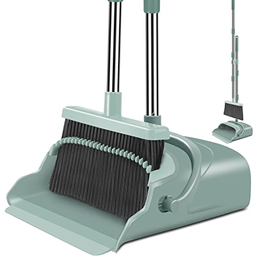 kelamayi Large Upgrade Broom Dustpan Set (Green)