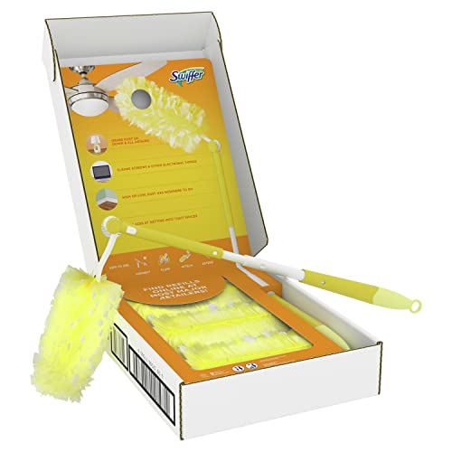 Swiffer Heavy Duty Duster Bundle - Handle + 12 Dusters