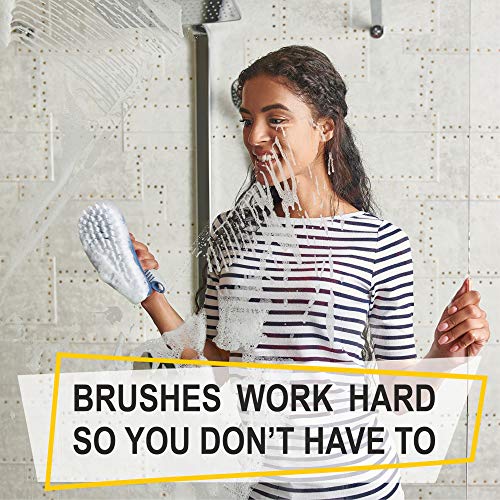 Trazon 3-Piece Scrub Brush Set - Blue, Multi-Purpose