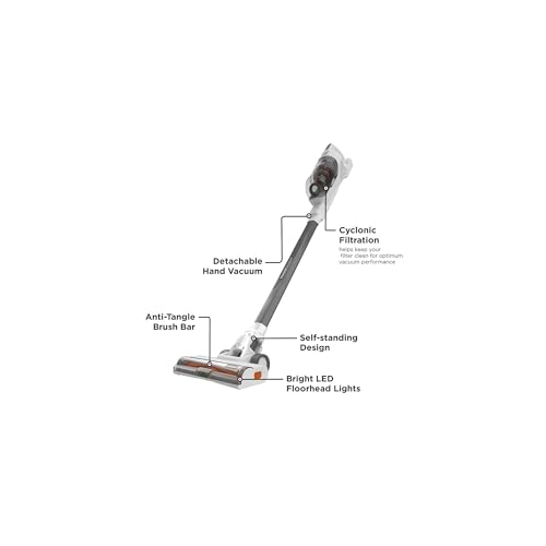 BLACK+DECKER 20V MAX Cordless Vacuum with LED Floor Lights