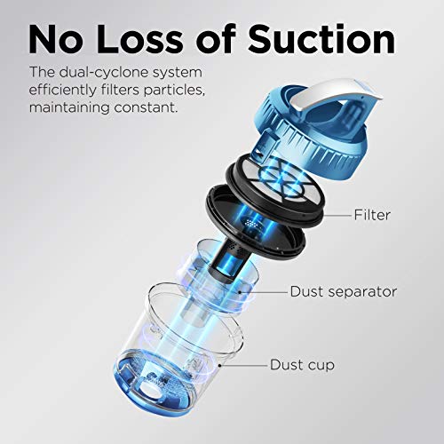 Eureka WhirlWind Lightweight Canister Vacuum Cleaner - Blue