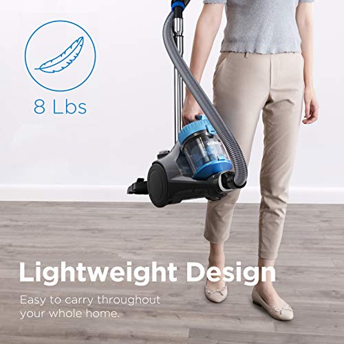 Eureka WhirlWind Lightweight Canister Vacuum Cleaner - Blue