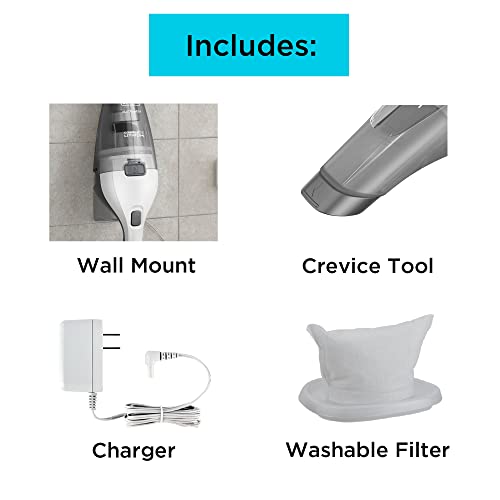 Cordless Handheld Vacuum by BLACK+DECKER, White