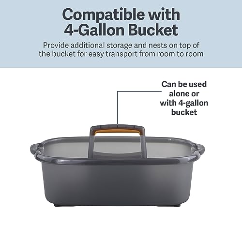 Casabella Plastic Cleaning Storage Caddy, 1.85 Gallon