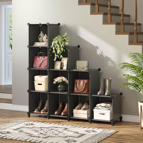 12-Cube Portable Closet Organizer for Kids, Bedroom, Office