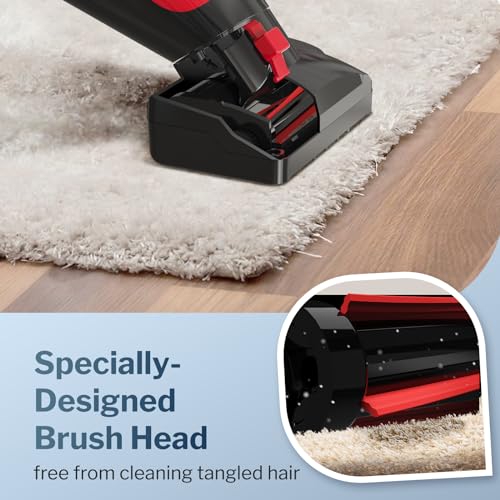 Pet Hair Handheld Vacuum with Reusable Filter, Red