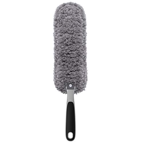 MR.SIGA Washable Microfiber Duster for Household Cleaning, Gray