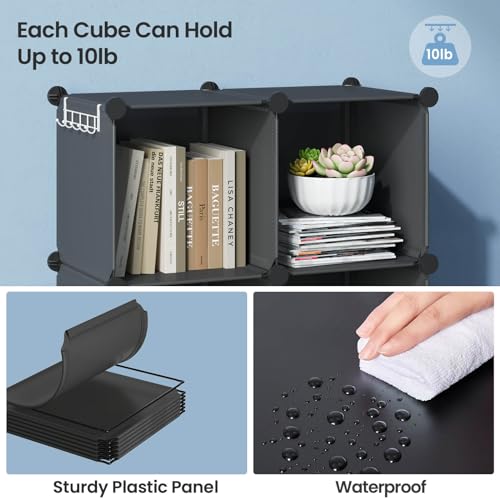 12-Cube Portable Closet Organizer for Kids, Bedroom, Office
