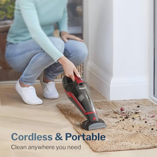 Pet Hair Handheld Vacuum with Reusable Filter, Red