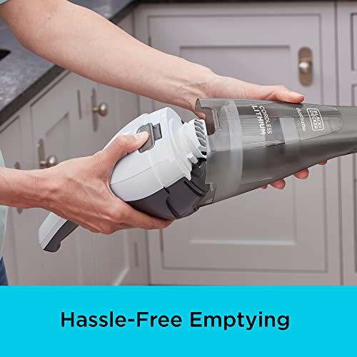 Cordless Handheld Vacuum by BLACK+DECKER, White
