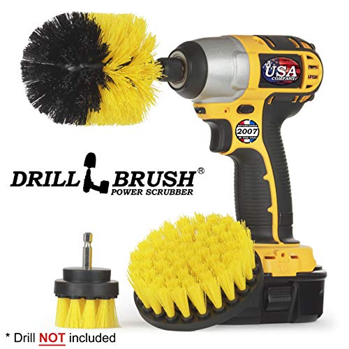 Bathroom Drill Brush Set - All-Purpose Power Scrubber