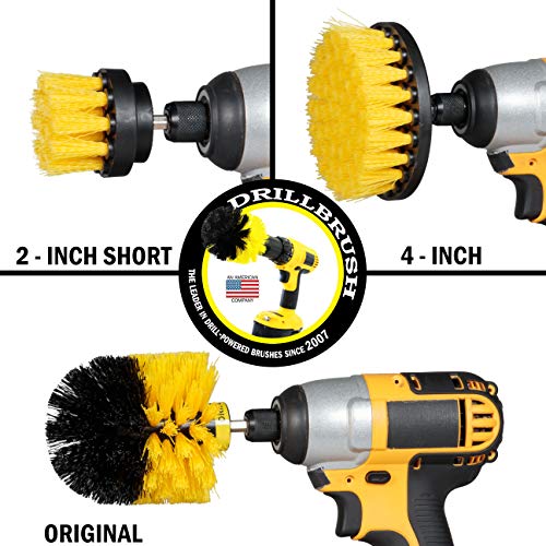 Bathroom Drill Brush Set - All-Purpose Power Scrubber