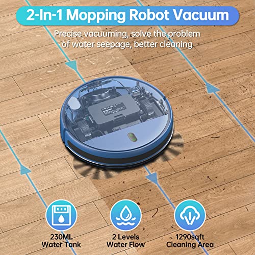 Robot Vacuum and Mop Combo for Home