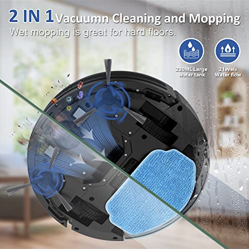 2-in-1 Robot Vacuum and Mop with Smart Features