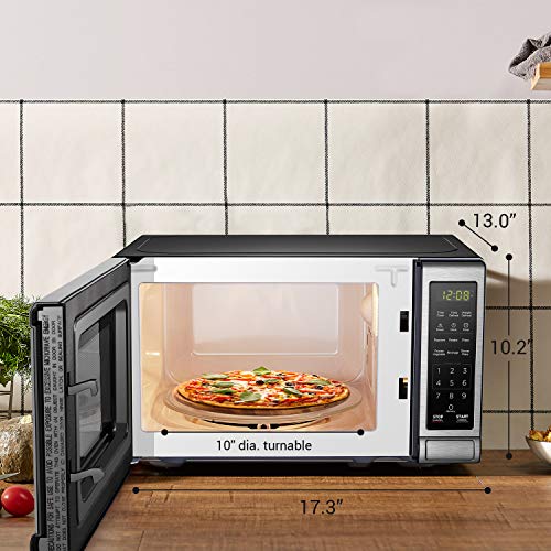 Stainless Steel Digital Microwave Oven - 0.7 Cu.ft