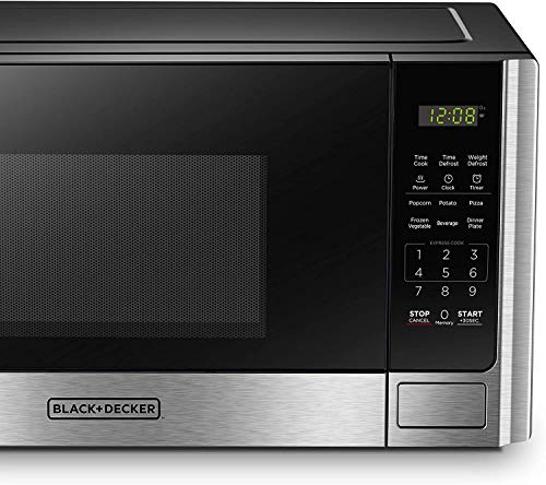 Digital Microwave with Child Safety Lock, Stainless Steel