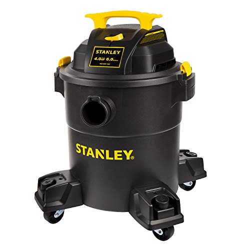 6Gal Stanley Wet/Dry Vacuum, 4HP Black