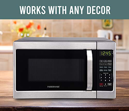 Farberware 0.7 cu ft Microwave with LED Lighting & Child Lock