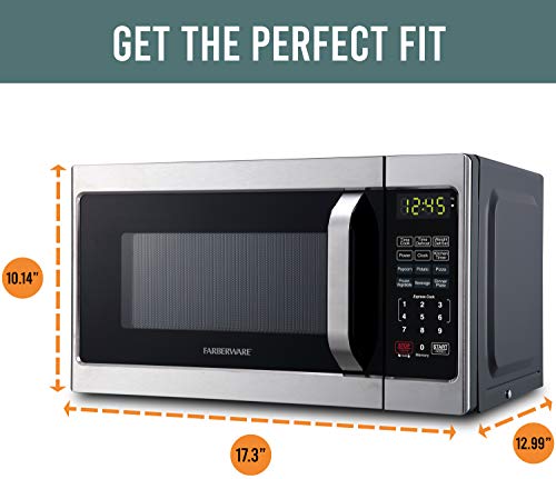 Farberware 0.7 cu ft Microwave with LED Lighting & Child Lock