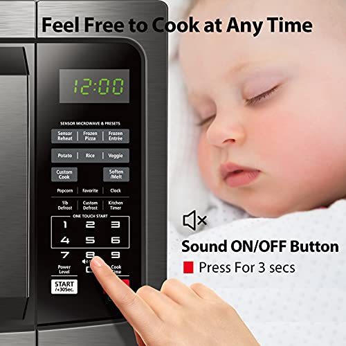 Toshiba Black Microwave with Smart Sensor & Menus