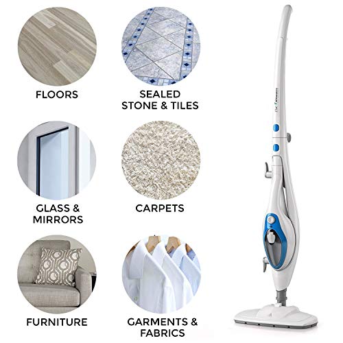 10-in-1 PurSteam Steam Mop with Handheld Unit