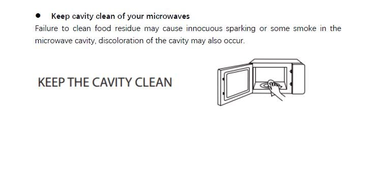Black Stainless Steel Microwave with 6 Auto Menus
