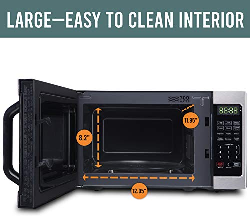 Farberware 0.7 cu ft Microwave with LED Lighting & Child Lock