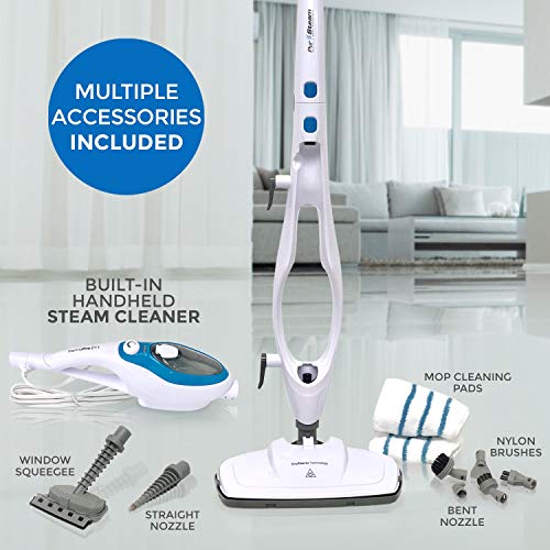 10-in-1 PurSteam Steam Mop with Handheld Unit