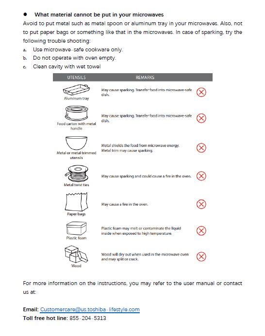 Black Stainless Steel Microwave with 6 Auto Menus