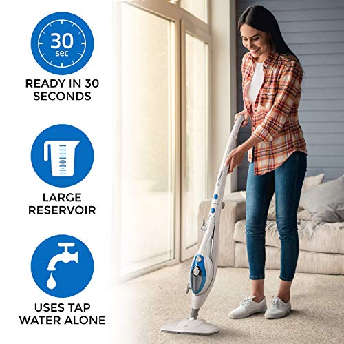 10-in-1 PurSteam Steam Mop with Handheld Unit