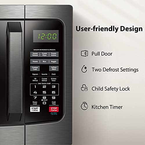 Toshiba Black Microwave with Smart Sensor & Menus