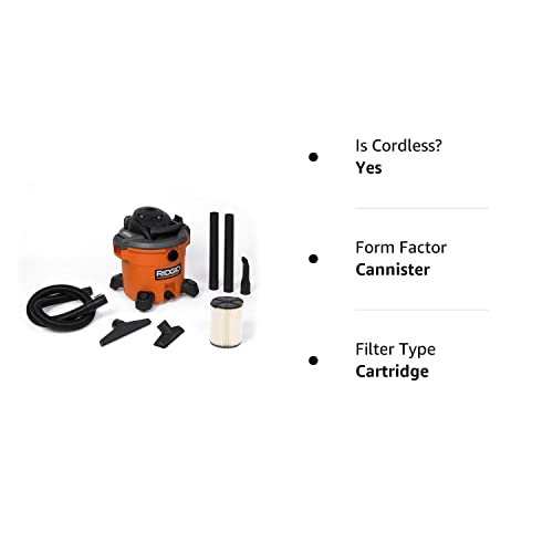 RIDGID Wet Dry Vac 12 Gal. 5.0 HP