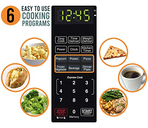 Farberware 0.7 cu ft Microwave with LED Lighting & Child Lock