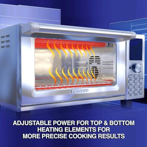 Nuwave Bravo Air Fryer Toaster Smart Oven, 12-in-1