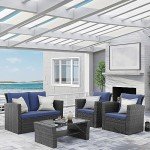 Wisteria Lane 4-Piece Wicker Patio Furniture Set