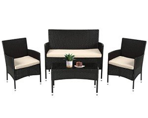 4-Piece Outdoor Rattan Patio Furniture Set
