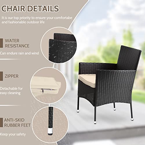 4-Piece Outdoor Rattan Patio Furniture Set