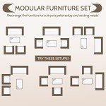 4-Piece Outdoor Rattan Patio Furniture Set