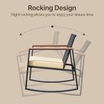 Gizoon 3-Piece Outdoor Rocking Bistro Set